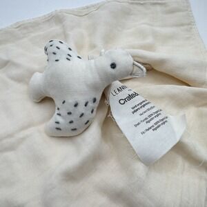 Leanne Ford Design Bird Organic Cotton Lovey Security Blanket Cream Crate Barrel